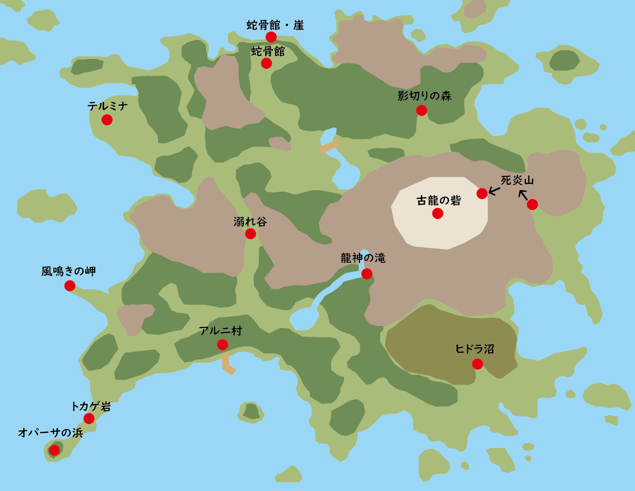 クロノクロス ワールドマップ 本島