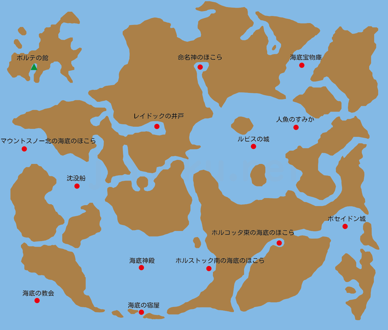 ドラクエ6｜海底｜マップ