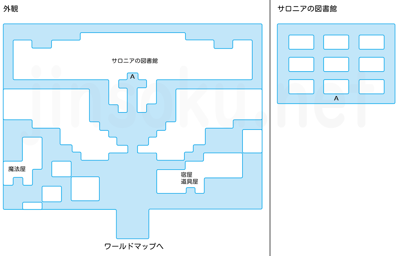 【FF3】サロニア城｜マップ