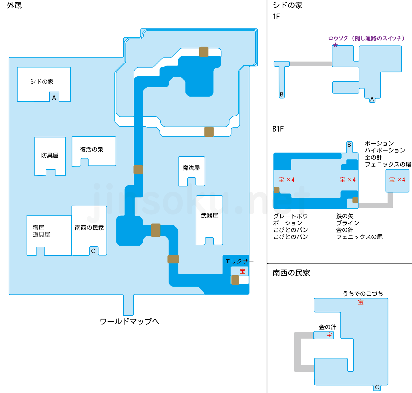 カナーンの町 マップ