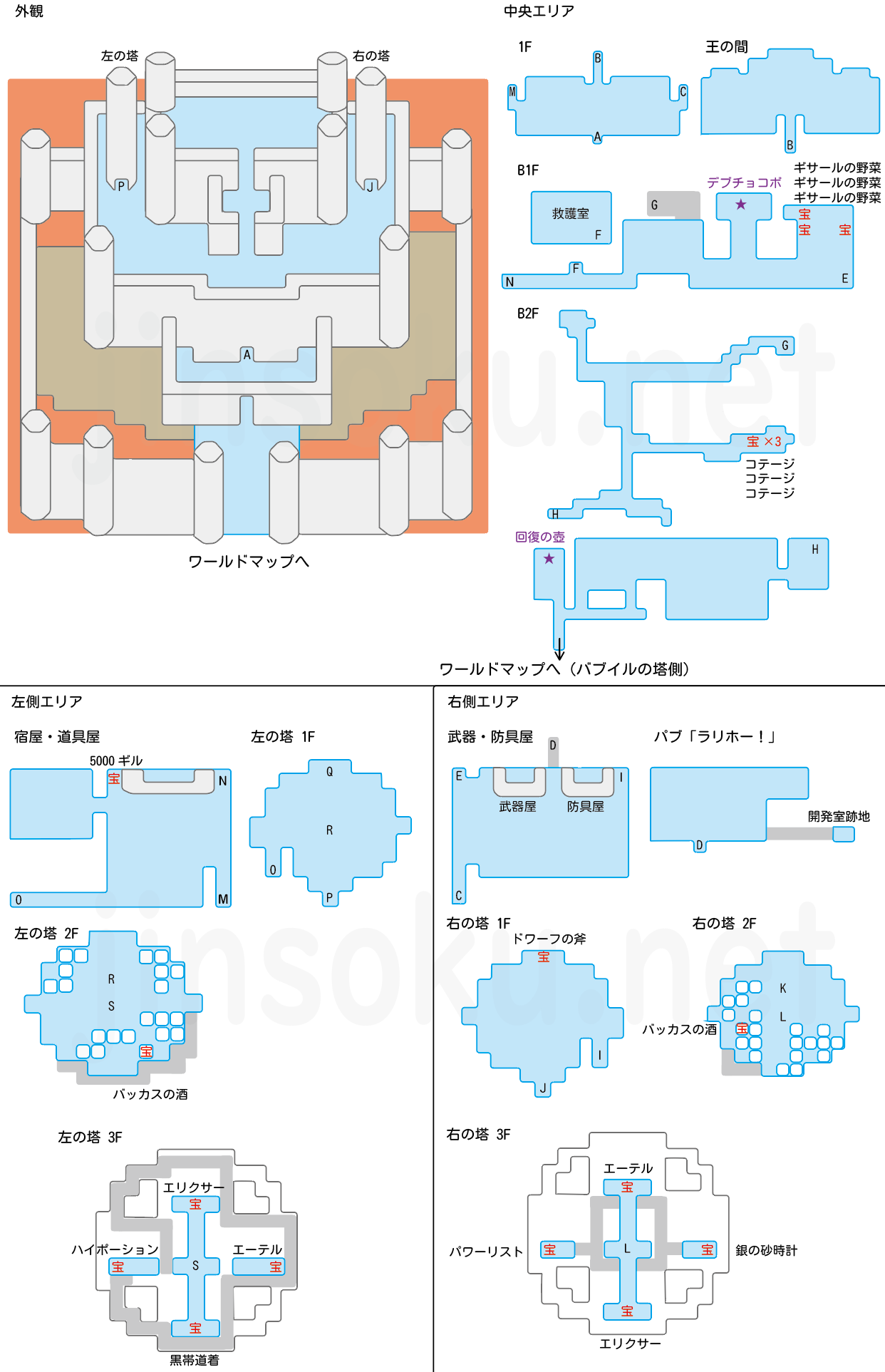 ドワーフ城 マップ