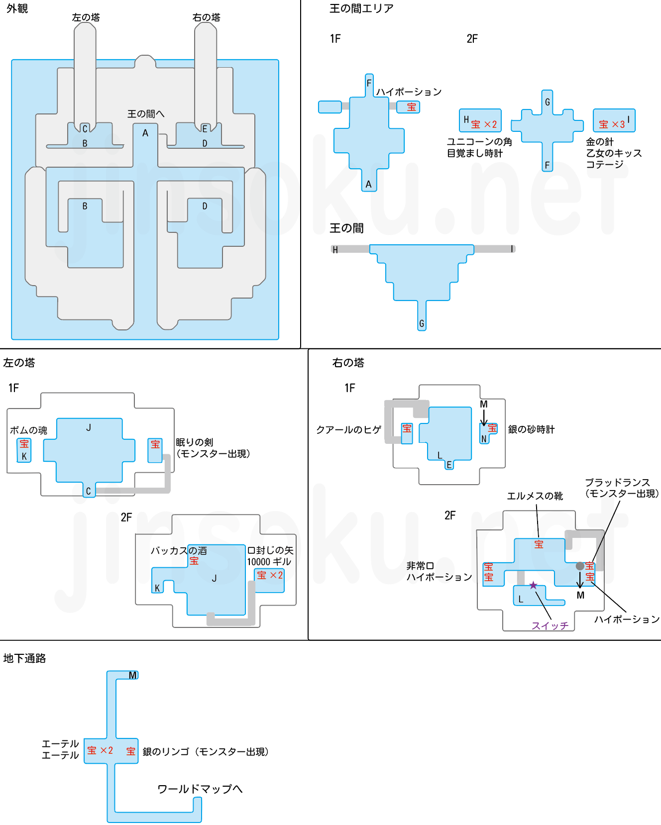 エブラーナ城 マップ