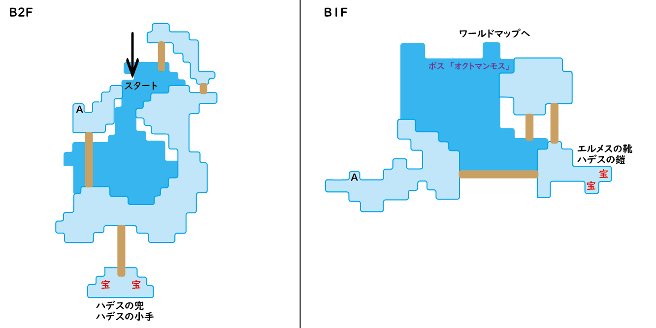 地下の湖 マップ