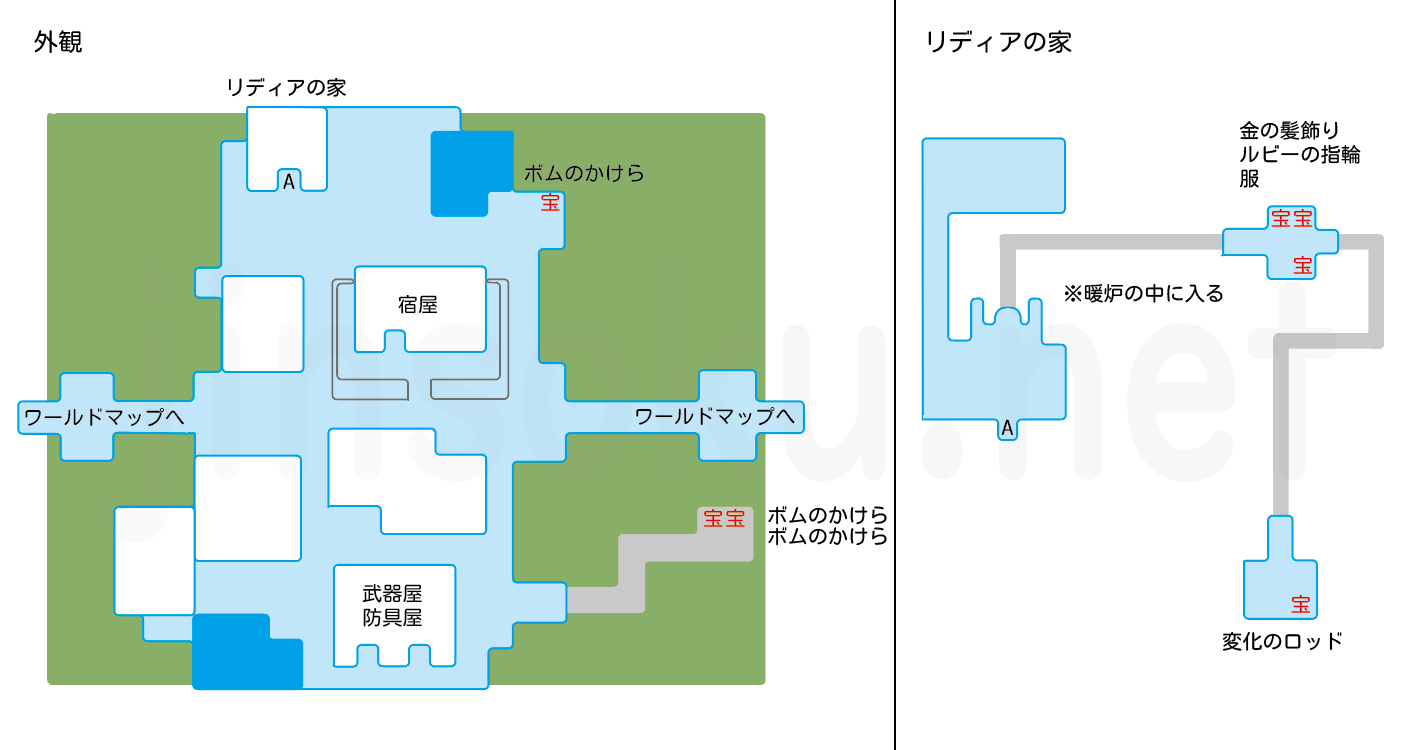 ミストの村 マップ