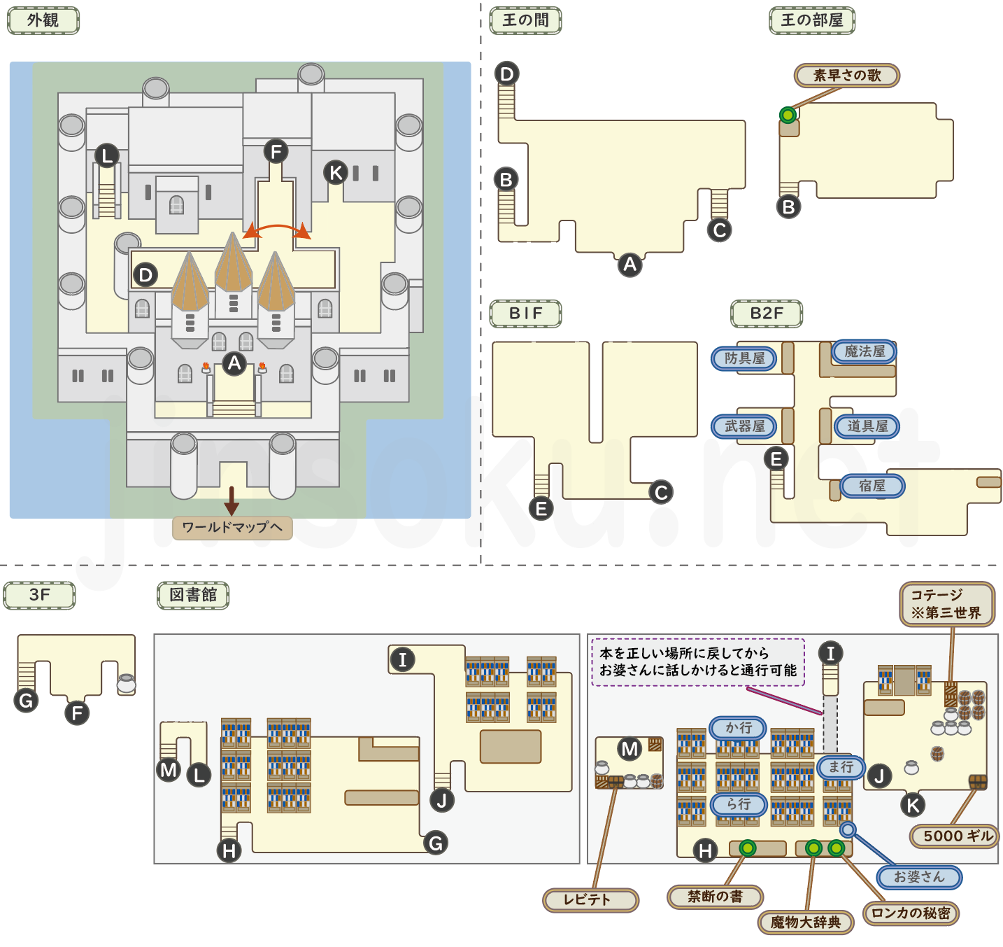 【FF5】飛竜の谷｜マップ