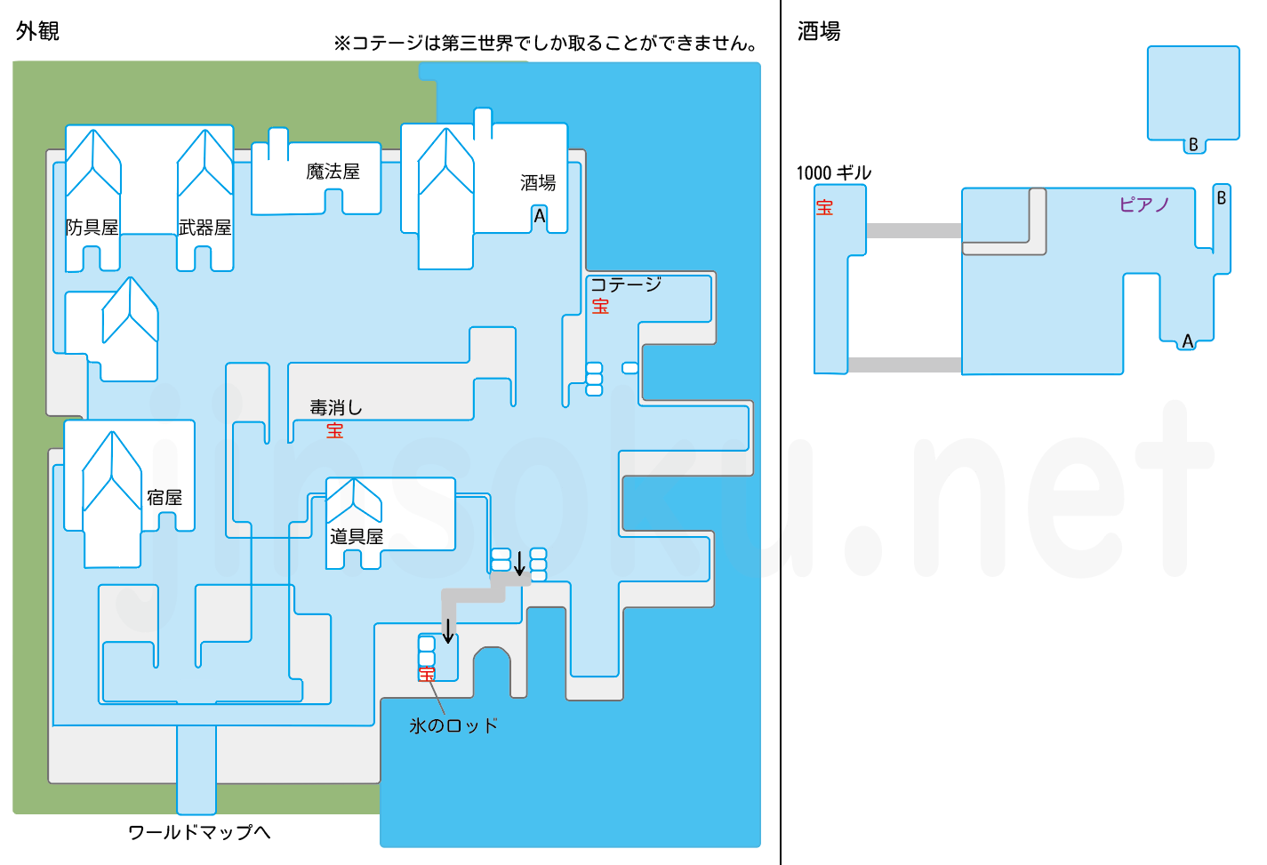 【FF5】カーウェンの町｜マップ